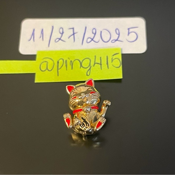 Pandora Cute Fortune Cat Charm - Picture 9 of 14